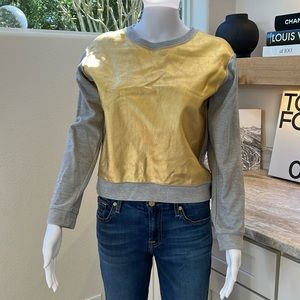 JCrew Sweatshirt with gold accent on front (Size XS)